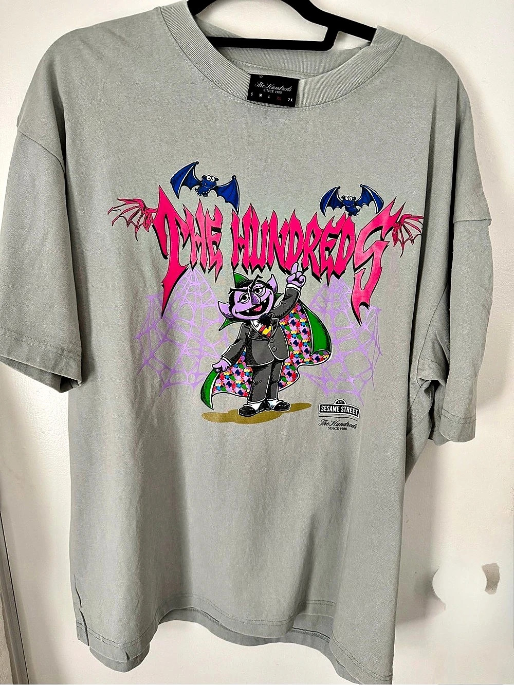 The Hundreds x Sesame Street Count T-Shirt Gray XL